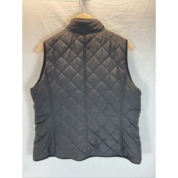 VTG Ralph Lauren Equestrian Quilted Reversible Vest‎ LG Embroidered Crest - Picture 5 of 10